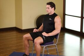 Exercise on the chair