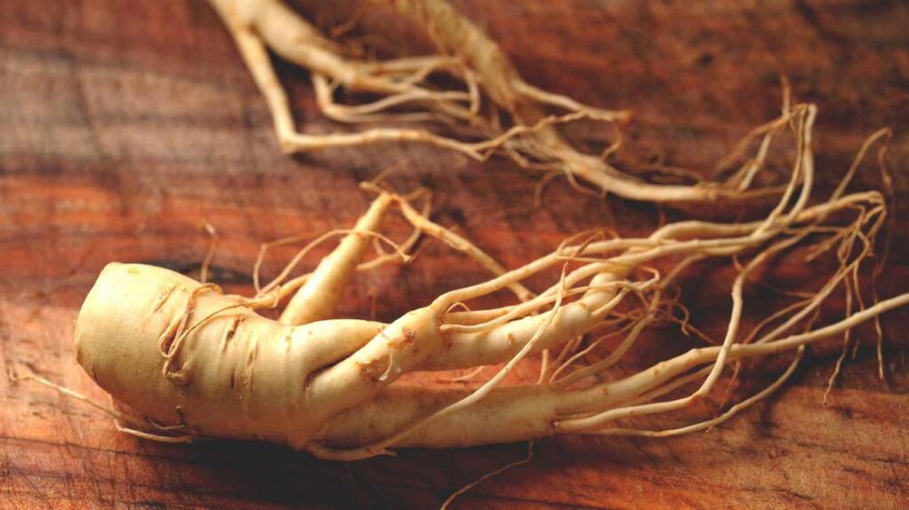 Ginseng root to increase potency