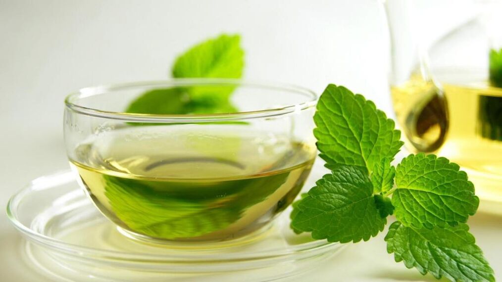 Mint tea to increase potency